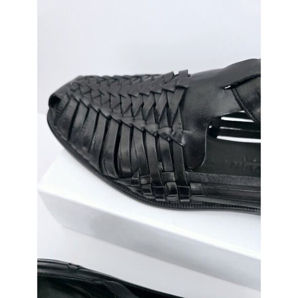 Cole Haan Huaraches Fisherman Leather Black Buckle Sandals Mens Shoes 10 D main image 10